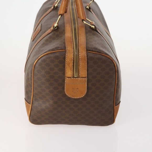 CELINE Macadam Canvas Boston Bag PVC Leder 3er Set Braun Auth mr2452