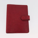 LOUIS VUITTON Monogram Epi Day Planner Cover Briefcase 2 Set Red LV Auth mr2456-10