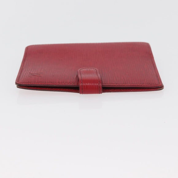 LOUIS VUITTON Monogram Epi Day Planner Cover Briefcase 2 Set Red LV Auth mr2456