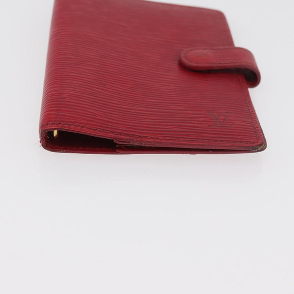 LOUIS VUITTON Monogram Epi Day Planner Cover Briefcase 2 Set Red LV Auth mr2456