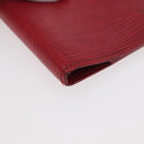 LOUIS VUITTON Monogram Epi Day Planner Cover Briefcase 2 Set Red LV Auth mr2456-15