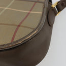 Burberrys Nova Check Shoulder Bag Canvas Beige Gold Auth mr2457-15