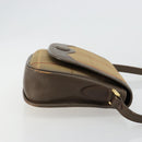 Burberrys Nova Check Shoulder Bag Canvas Beige Gold Auth mr2457-3