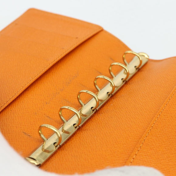LOUIS VUITTON Epi Agenda PM Day Planner Cover Orange Mandarin R2005H Auth mr2461