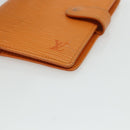 LOUIS VUITTON Epi Agenda PM Day Planner Cover Orange Mandarin R2005H Auth mr2461-8