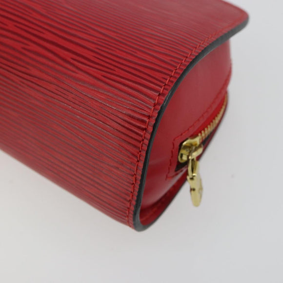LOUIS VUITTON Epi Dauphine PM Pouch Castilian Red M48447 LV Auth mr2464