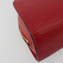 LOUIS VUITTON Epi Dauphine PM Pouch Castilian Red M48447 LV Auth mr2464-16