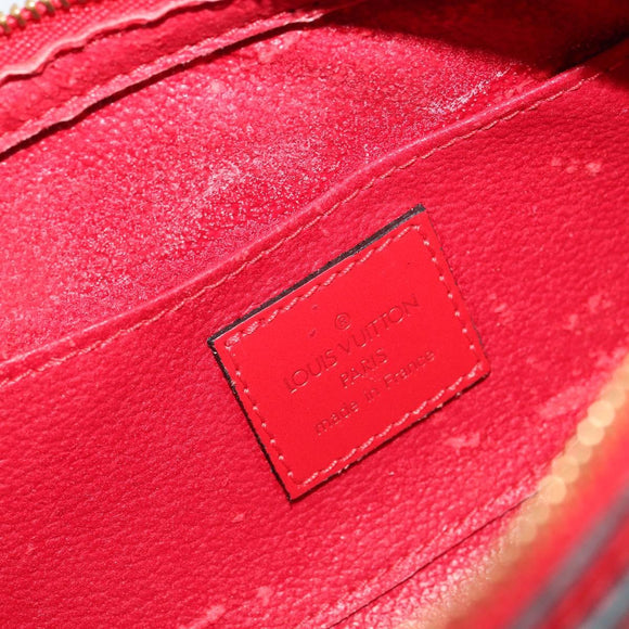 LOUIS VUITTON Epi Dauphine PM Pouch Castilian Red M48447 LV Auth mr2464