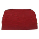 LOUIS VUITTON Epi Dauphine PM Pouch Castilian Red M48447 LV Auth mr2464-2