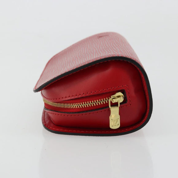LOUIS VUITTON Epi Dauphine PM Pouch Castilian Red M48447 LV Auth mr2464