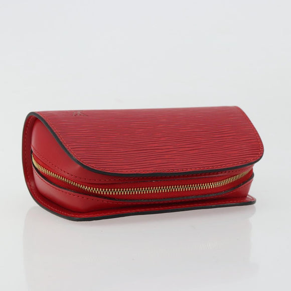 LOUIS VUITTON Epi Dauphine PM Pouch Castilian Red M48447 LV Auth mr2464