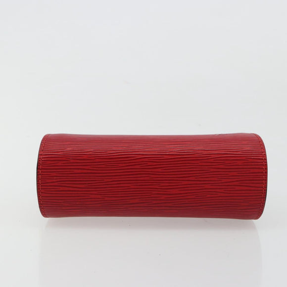 LOUIS VUITTON Epi Dauphine PM Pouch Castilian Red M48447 LV Auth mr2464