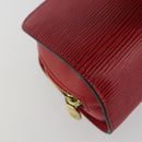 LOUIS VUITTON Epi Dauphine PM Pouch Castilian Red M48447 LV Auth mr2464-14