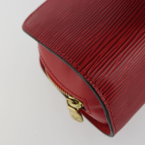 LOUIS VUITTON Epi Dauphine PM Pouch Castilian Red M48447 LV Auth mr2464