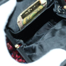 BOTTEGA VENETA INTRECCIATO Chain Shoulder Bag Nylon Multicolor Gold Auth mr2466V-9