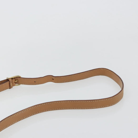 CELINE Macadam Canvas Shoulder Bag PVC Leather Brown Gold Auth mr2468A