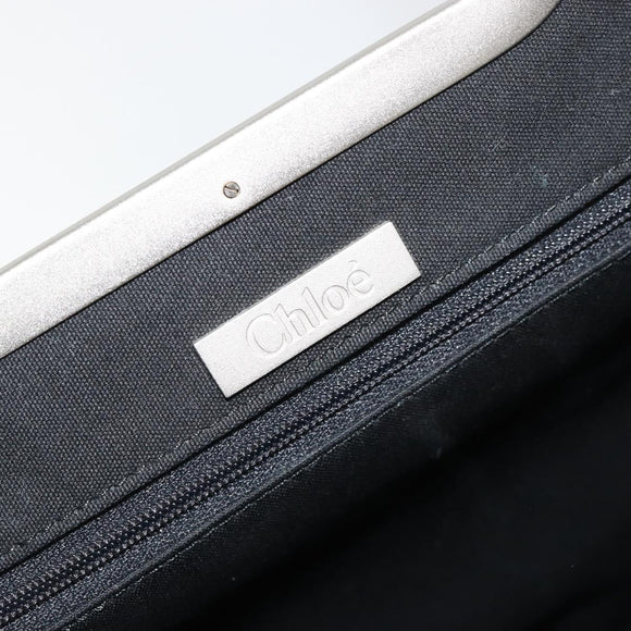 Chloe Hand Bag Jacquard Multicolor Silver Auth mr2469A
