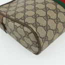 GUCCI GG Supreme Web Sherry Line Clutch Bag PVC Beige 89 01 012 Auth mr2470-11
