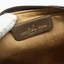 GUCCI GG Supreme Web Sherry Line Clutch Bag PVC Beige 89 01 012 Auth mr2470-13