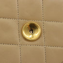 CHANEL Chain Shoulder Bag Lamb Skin Beige Gold CC Auth mr2475V-16