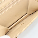 CHANEL Umhängetasche mit Kette Lammleder Beige Gold CC Auth mr2475V-12