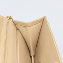 CHANEL Chain Shoulder Bag Lamb Skin Beige Gold CC Auth mr2475V-19
