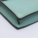 GUCCI Shoulder Wallet Leather Light Blue 369664 Auth mr248-9