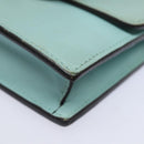 GUCCI Shoulder Wallet Leather Light Blue 369664 Auth mr248-14