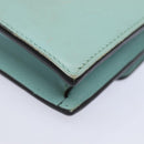 GUCCI Shoulder Wallet Leather Light Blue 369664 Auth mr248-16