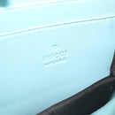 GUCCI Shoulder Wallet Leather Light Blue 369664 Auth mr248-22