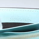 GUCCI Shoulder Wallet Leather Light Blue 369664 Auth mr248-12
