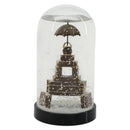 LOUIS VUITTON Trunk Tower Eiffel Tower Snow Globe plastic Clear LV Auth mr2481V-2