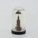 LOUIS VUITTON Trunk Tower Eiffel Tower Snow Globe plastic Clear LV Auth mr2481V-3