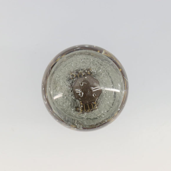 LOUIS VUITTON Trunk Tower Eiffel Tower Snow Globe plastic Clear LV Auth mr2481V