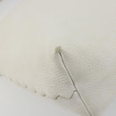 BOTTEGA VENETA Hand Bag Leather White Silver Auth mr2483-16