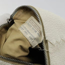 BOTTEGA VENETA Hand Bag Leather White Silver Auth mr2483-12