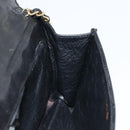 CHANEL Matelasse Chain Shoulder Bag Lamb Skin Black Gold CC Auth mr2484-18