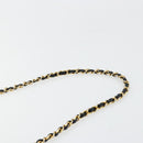 CHANEL Matelasse Chain Shoulder Bag Lamb Skin Black Gold CC Auth mr2484-8