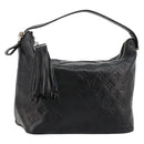 LOUIS VUITTON Monogram Shimmer Halo Hand Bag Black LV Auth mr2486-1