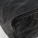 LOUIS VUITTON Monogram Shimmer Halo Hand Bag Black LV Auth mr2486-15