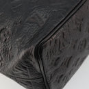 LOUIS VUITTON Monogram Shimmer Halo Hand Bag Black LV Auth mr2486-17