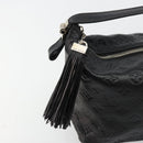 LOUIS VUITTON Monogram Shimmer Halo Hand Bag Black LV Auth mr2486-9