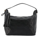 LOUIS VUITTON Monogram Shimmer Halo Hand Bag Black LV Auth mr2486-13