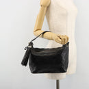 LOUIS VUITTON Monogram Shimmer Halo Hand Bag Black LV Auth mr2486-21