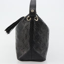 LOUIS VUITTON Monogram Shimmer Halo Hand Bag Black LV Auth mr2486-3