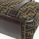 FENDI Zucca Canvas Hand Bag Black Brown Auth mr2487-12