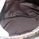 FENDI Zucca Canvas Hand Bag Black Brown Auth mr2487-17