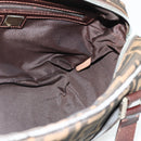 FENDI Zucca Canvas Hand Bag Black Brown Auth mr2487-18