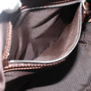 FENDI Zucca Canvas Hand Bag Black Brown Auth mr2487-21