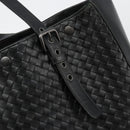 BOTTEGA VENETA INTRECCIATO Tote Bag Leather Black 269779 Auth mr2488-17